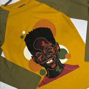 NWT - Boys Yellow Black History Month T-Shirt